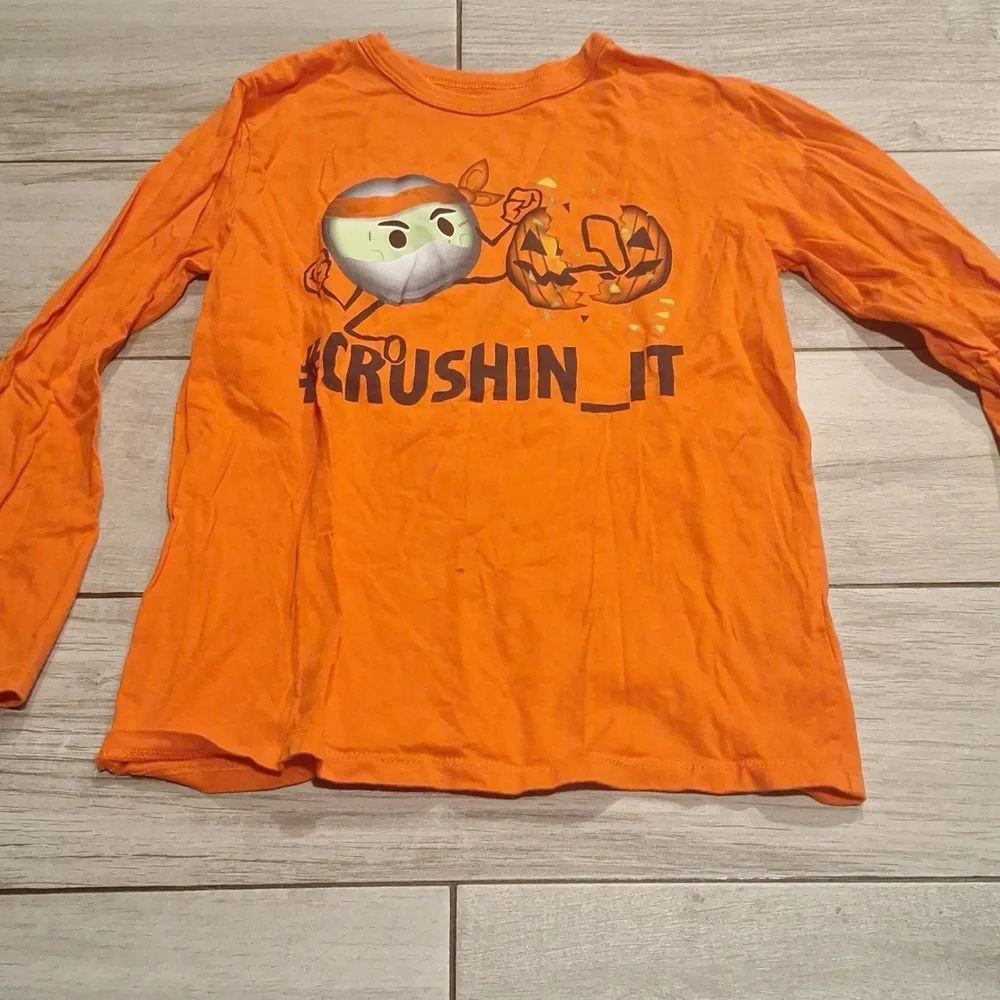 🦔Childrens Place Halloween Pumpkin Tee🐧